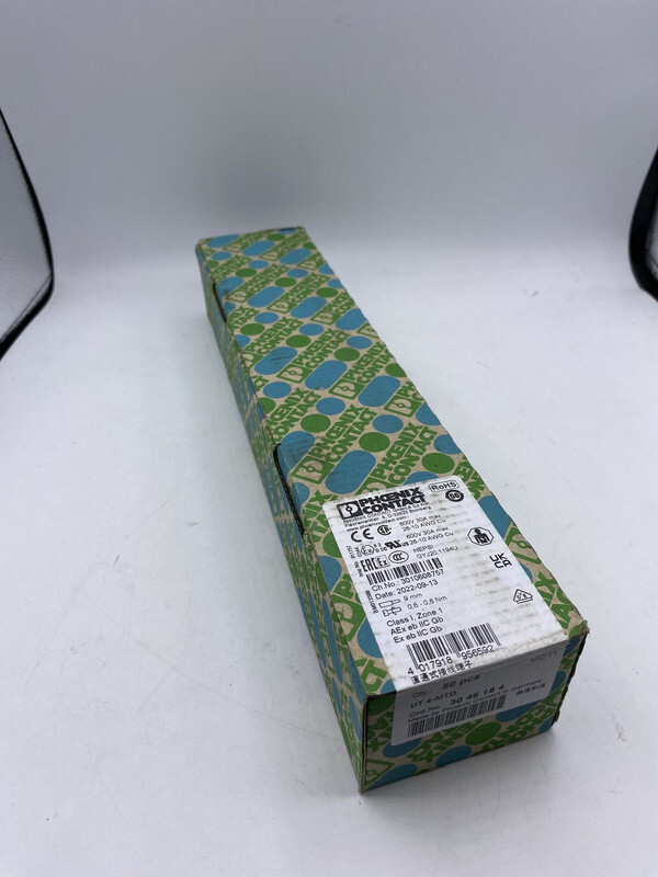 50* PHOENIX CONTACT UT 4-MTD FEED-THROUGH TERMINAL BLOCK 3046184 600V 30A 26-10