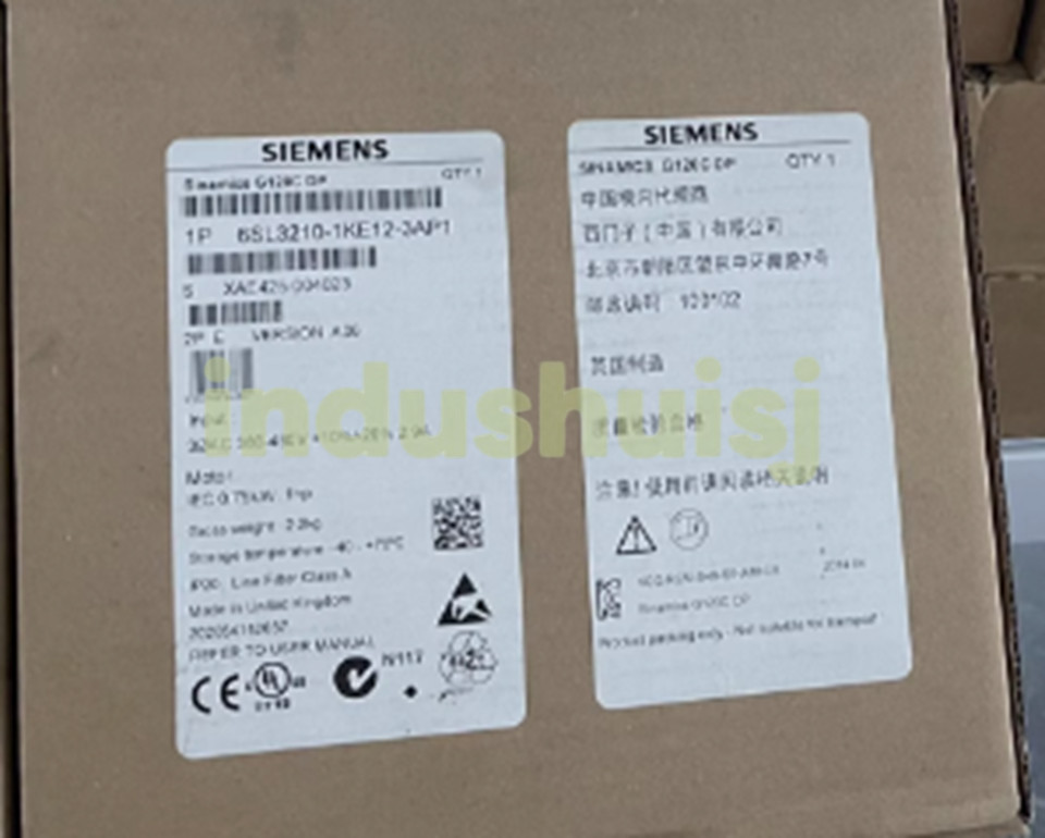 6SL3 210-1KE12-3AP1 NEW SIEMENS 6SL3210-1KE12-3AP1 G120C rated power: 0.75 kW