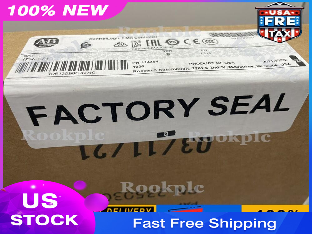 Allen Bradley 1756-L71 ControlLogix 2MB Controller SER B FW 1.010 USA