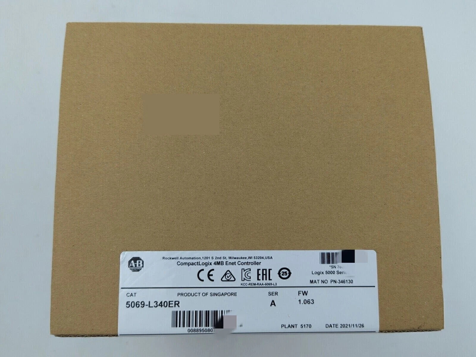 NEW AB 5069-L340ER CompactLogix 5380 Controller 5069L340ER Free Shipping