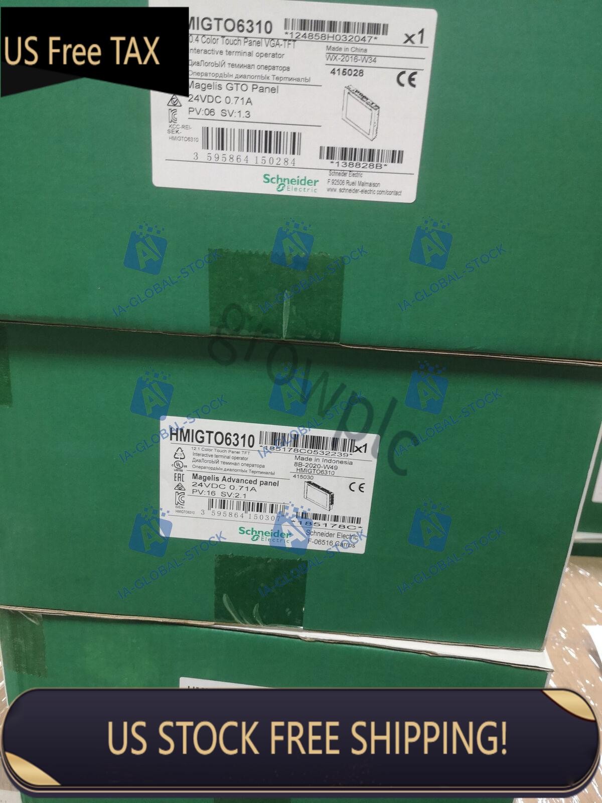 New In Box Schneider HMIGTO6310 Touch Screen
