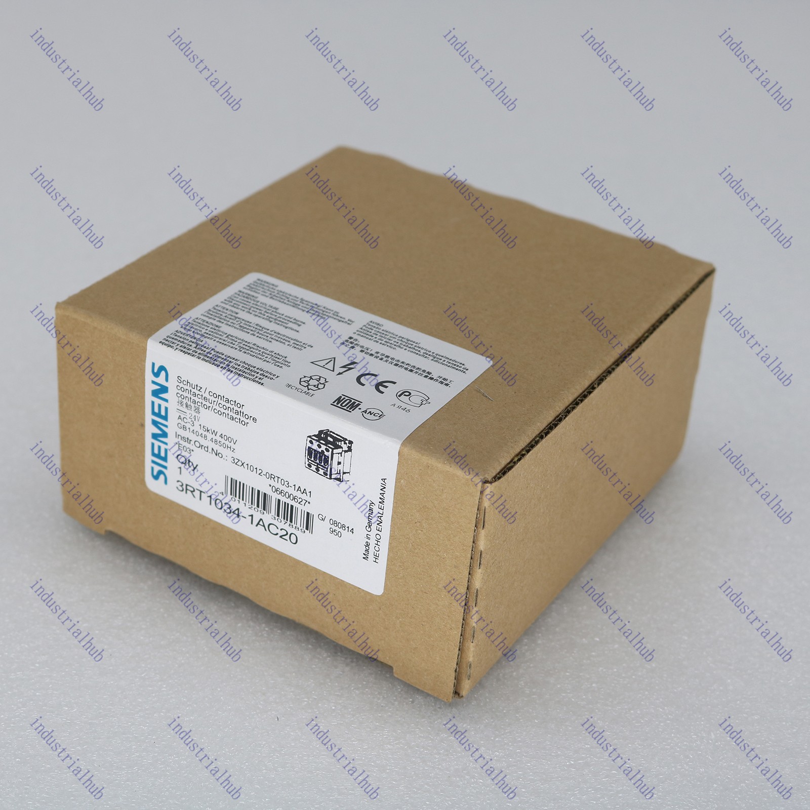 SIEMENS New ONE Sirius 3RT1034-1AC20 3RT10341AC20 AC-3 24V 3P S2 Contactor