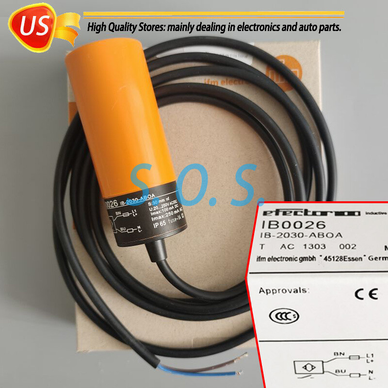 1PC New In Box For IFM Proximity Switch Sensor IB0026 IB-2030-ABOA 30mm nf