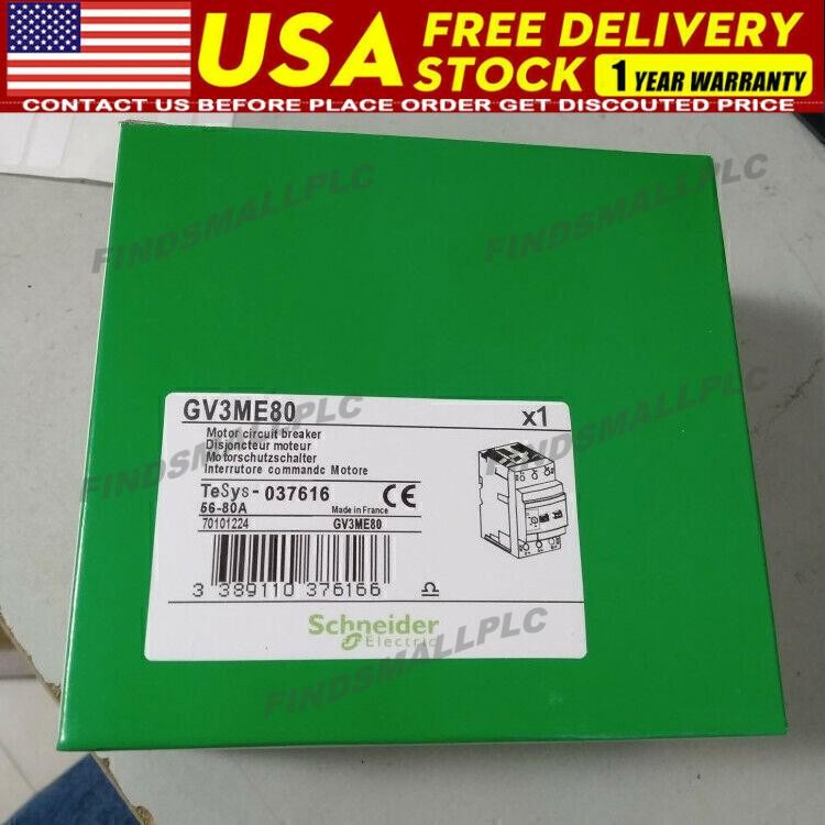 New Schneider GV3-ME80 Motor Circuit Breaker 56-80A GV3ME80 Shipping US Free TAX