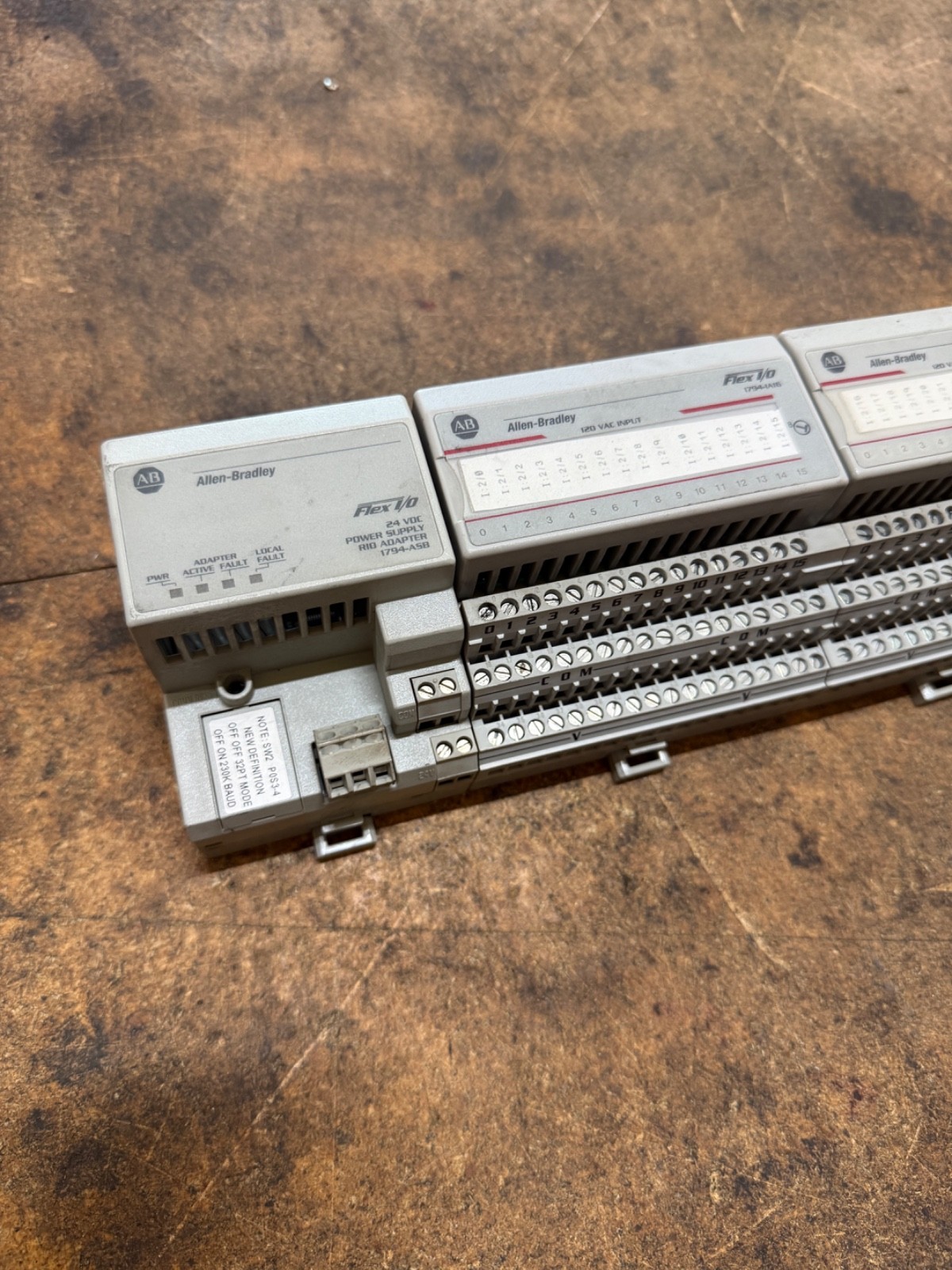 Allen-Bradley 1794-ASB /E FLEX Remote I/O Adapter & 1794-IA16 (3x) (TESTED)