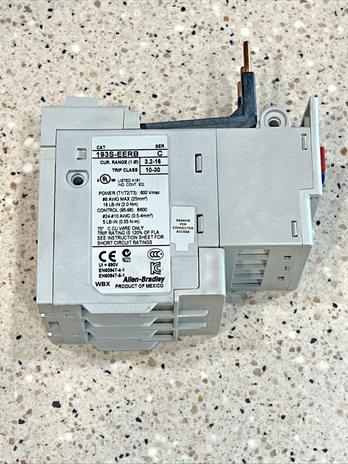 Allen-Bradley 193S-EERB Series C E1 Plus Single Phase Overload Relay *US SELLER*