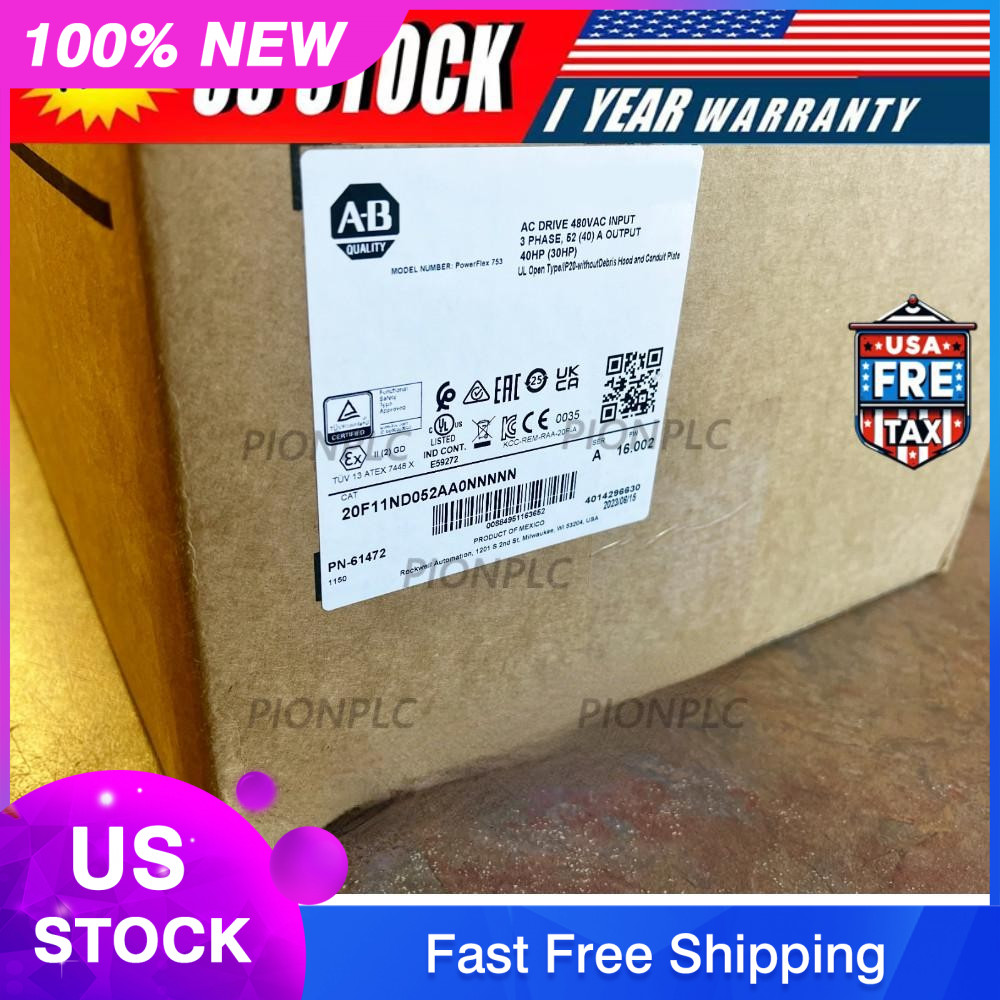 20F11ND052AA0NNNNN AB PowerFlex753 AC Drive 20F11ND052AA0NNNNN US Free Tax