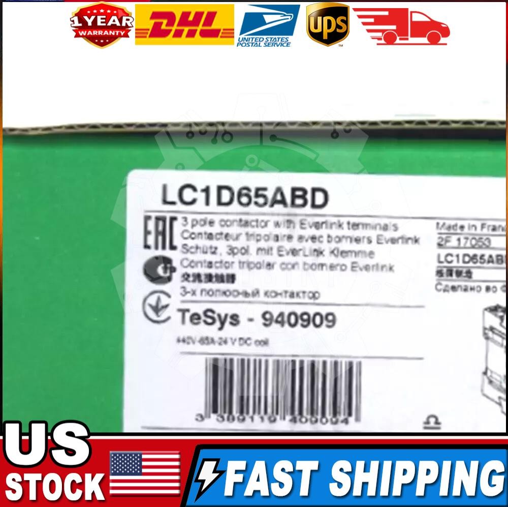 1PC Schneider LC1D65ABD Contactor 65A New In Box Fast Shipping
