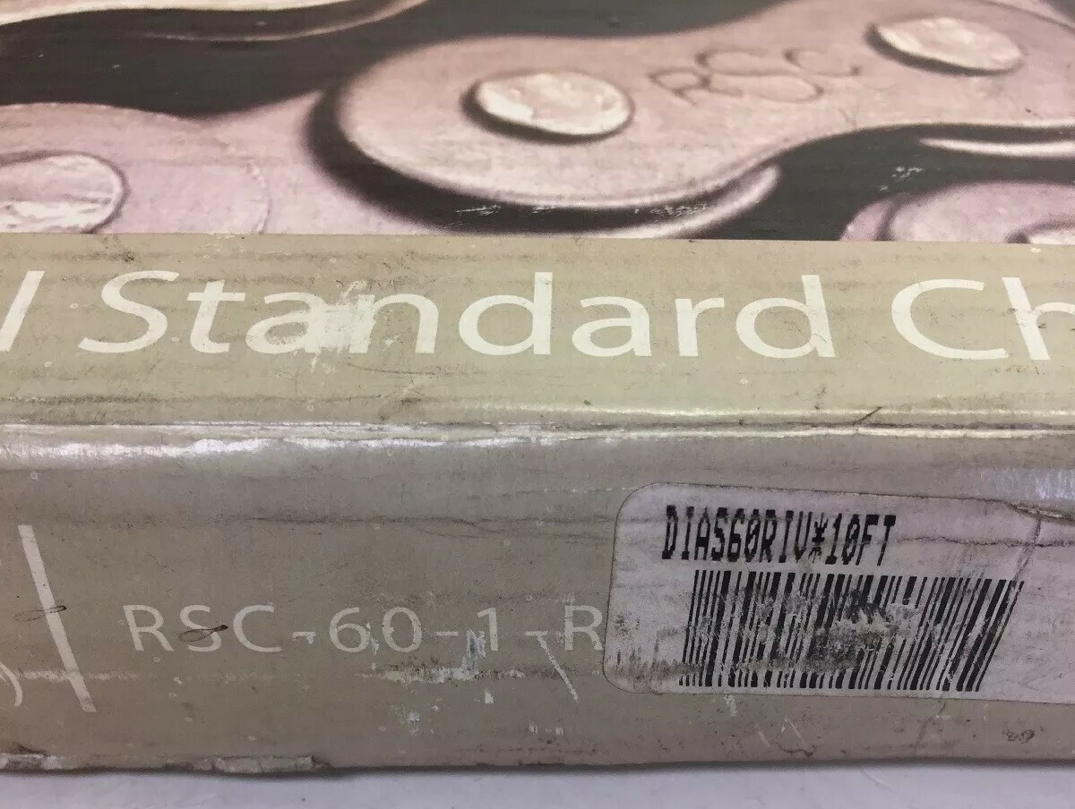 DIAMOND CHAIN RSC-60-1-R-3.05M 10′ ANSI STANDARD CHAIN (NEW IN BOX) + WARRANTY!