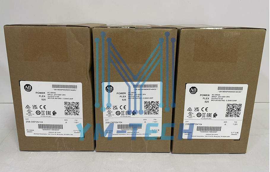 1PCS NEW Allen-Bradley 25B-D6P0N104 525 2.2kW 3Hp AC Drive fast shipping