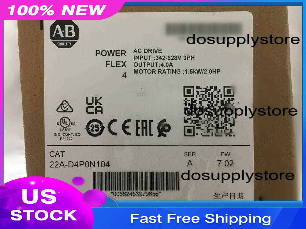 Allen-Bradley 22A-D4P0N104 POWERFLEX AB 22A D4P0N104 US Free Tax