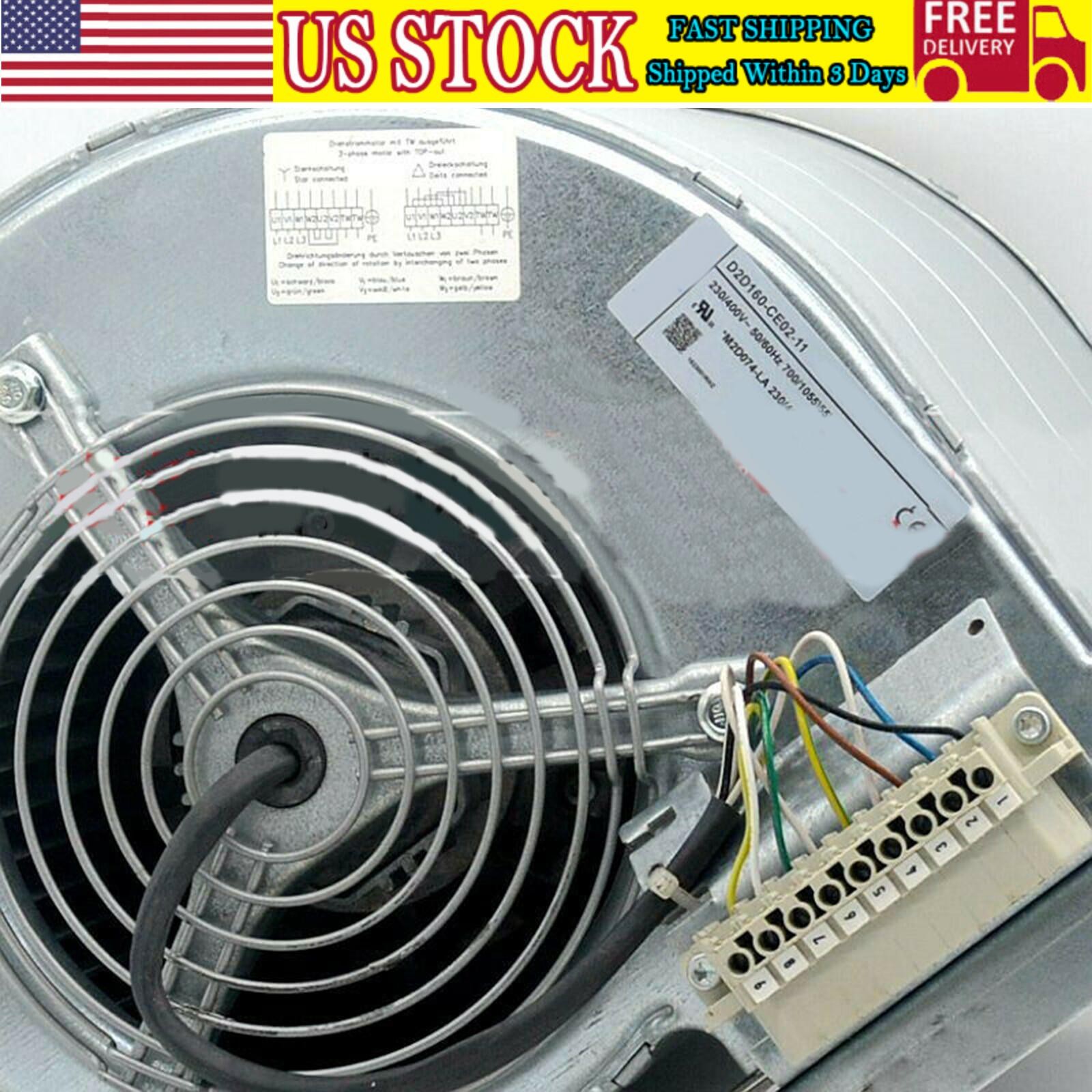 1pc New Siemens Inverter Fan D2D160-CE02-11 230/400V 700W Fast Shipping