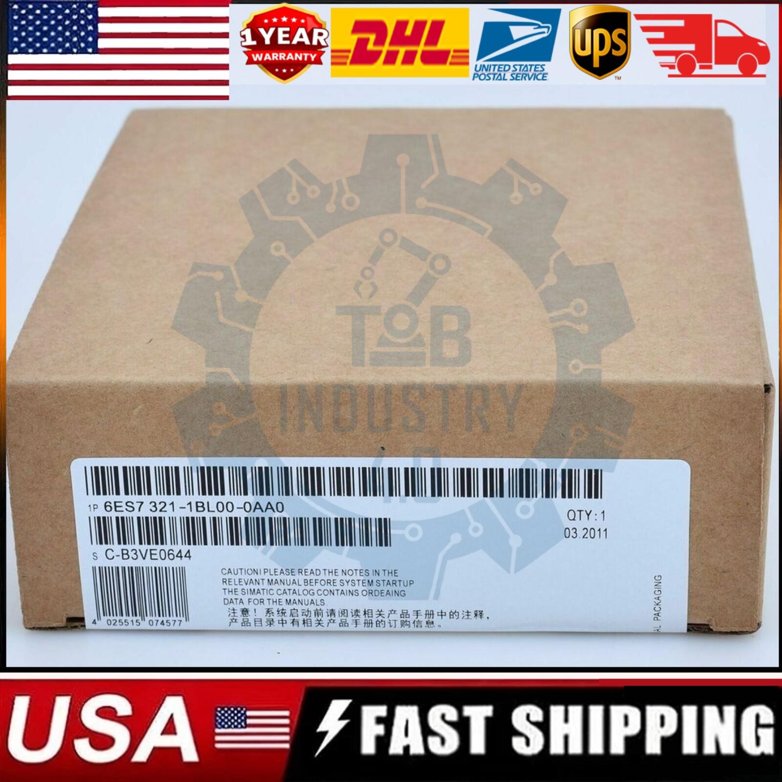 One New Siemens 6ES7 321-1BL00-0AA0 6ES7321-1BL00-0AA0 In Box Fast Shipping