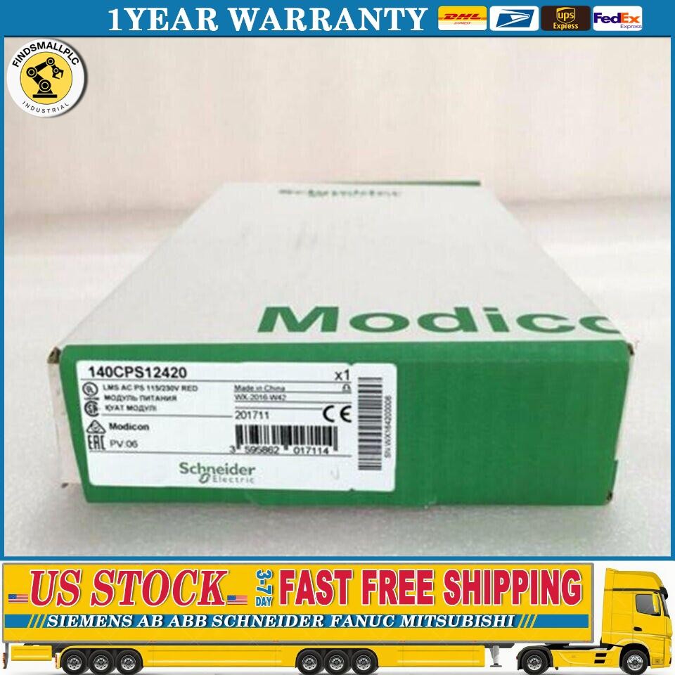 New In Box Schneider 140CPS12420 140 CPS 12420 PLC Power Supply Free Shipping