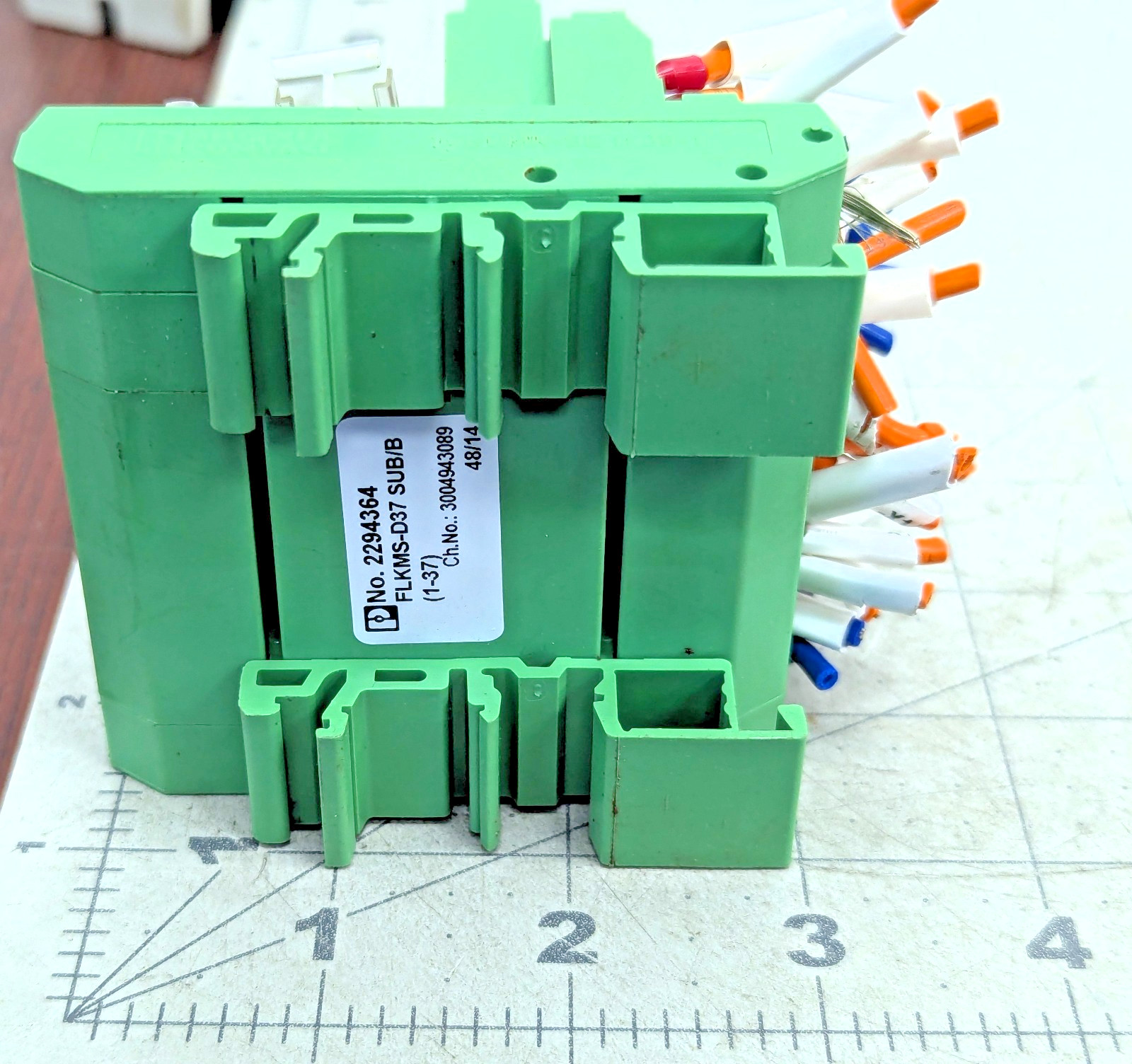 37 Position Din Rail Interface Module Termination board WORKING PULL [Z3B8]