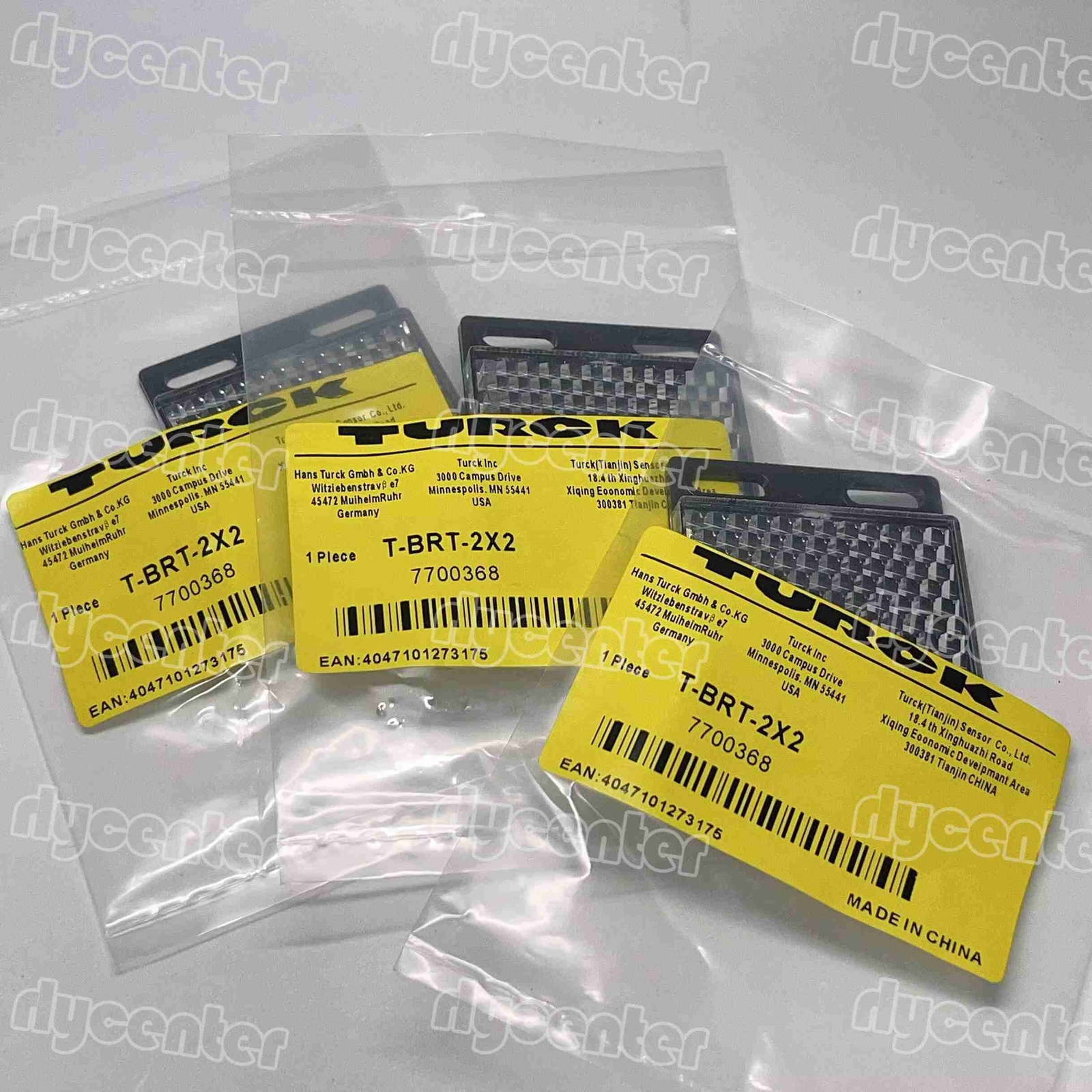 3 PCS NEW T-BRT-2X2 7700368 sensor reflector