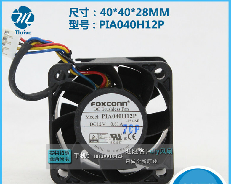 FOXCONN PIA040H12P 4028 12V 0.81A computer case PWM gale volume cooling fan #