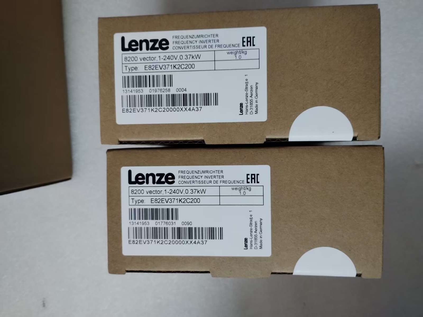Lenze E82EV371_2C200 8200 0.37kW Vector Drive E82EV371K2C200