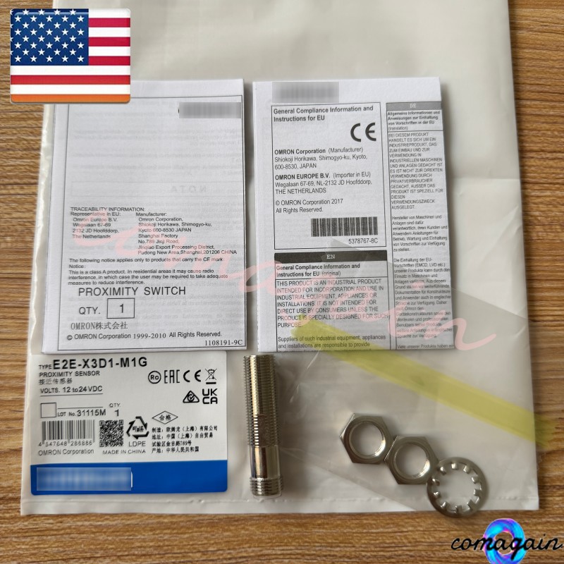 E2E-X3D1-M1G For Omron Inductive Proximity Sensor Switch E2E-X3D1-M1G 12-24VDC