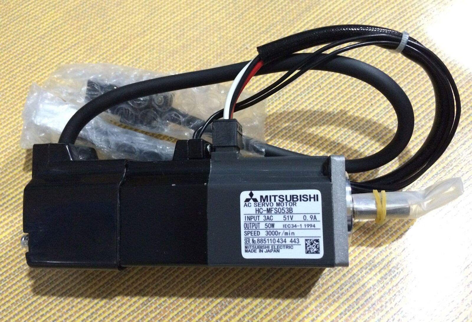1PC USED MITSUBISHI AC Servo Motor HC-MFS053B Tested It In Good Condition