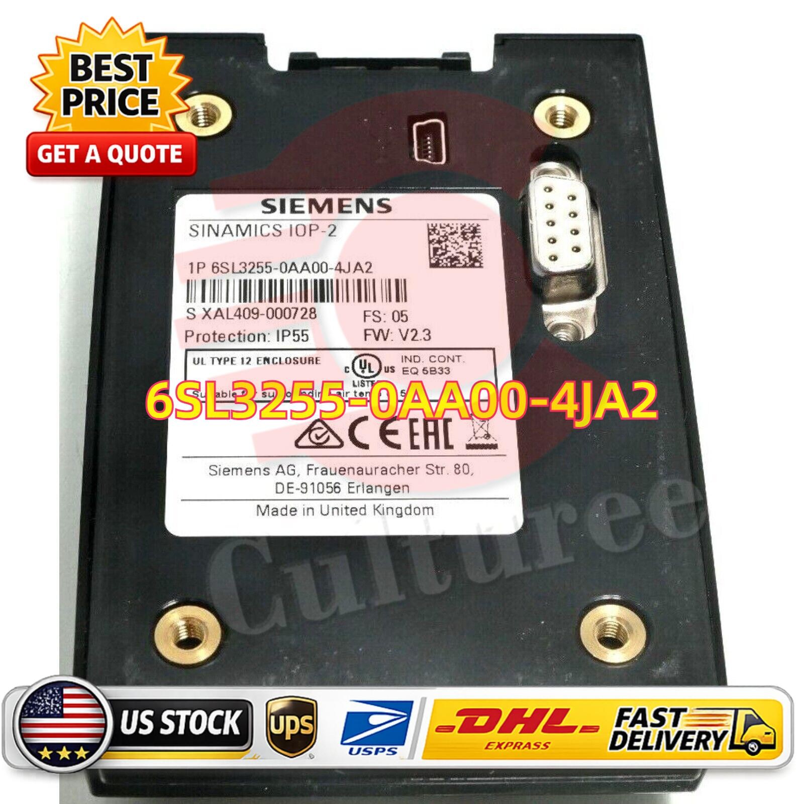 New Siemens 6SL3 255-0AA00-4JA2 6SL3255-0AA00-4JA2 G Intelligent Operator Panel
