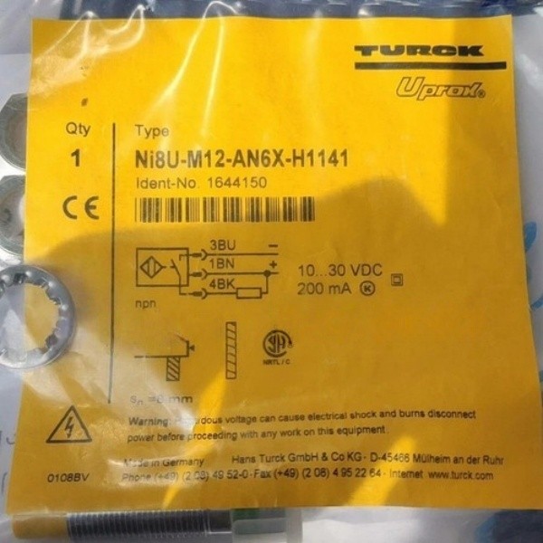 1PCS Brand New TURCK Ni8U-M12-AN6X-H1141 Proximity Switch Sensor Free delivery