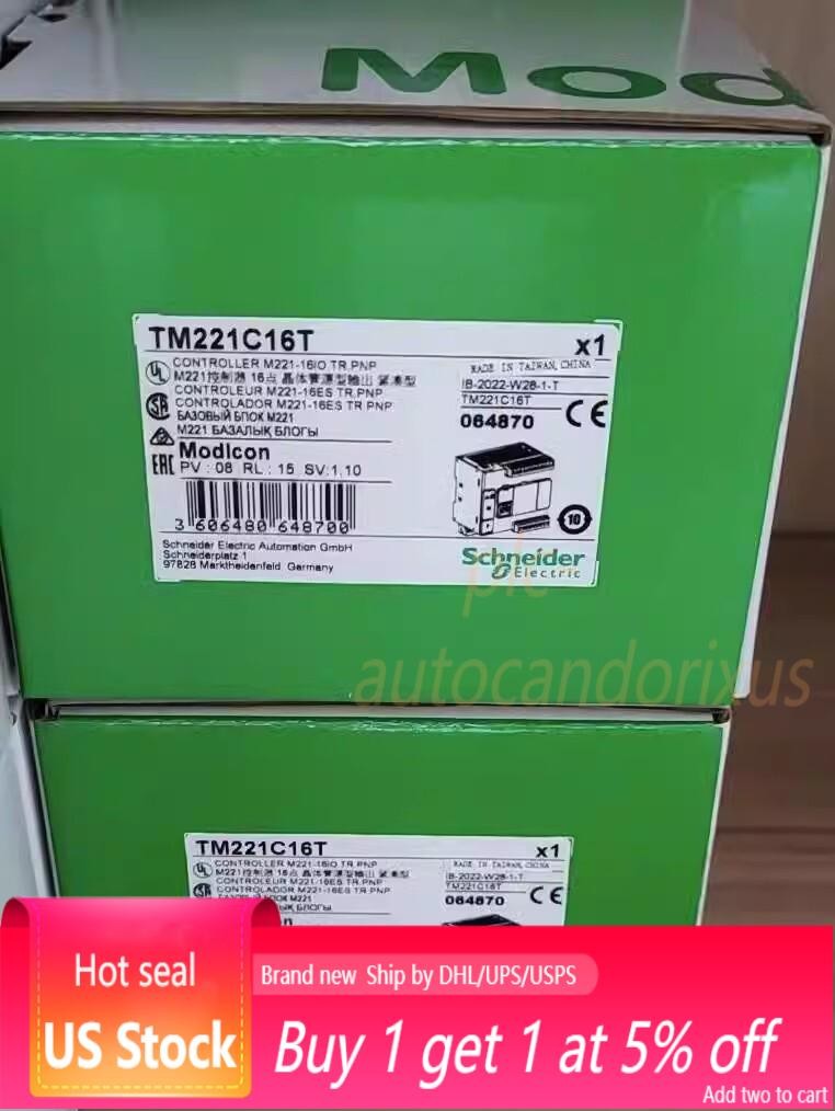 One Schneider TM221C16T PLC Module New In Box Fast Shipping US Free TAX