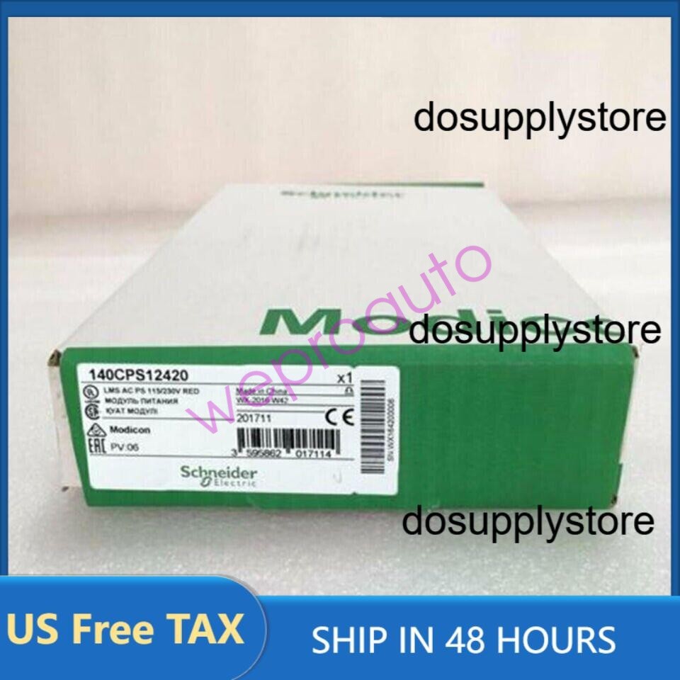 New In Box Schneider 140CPS12420 140 CPS 12420 PLC Power Supply Free Shipping