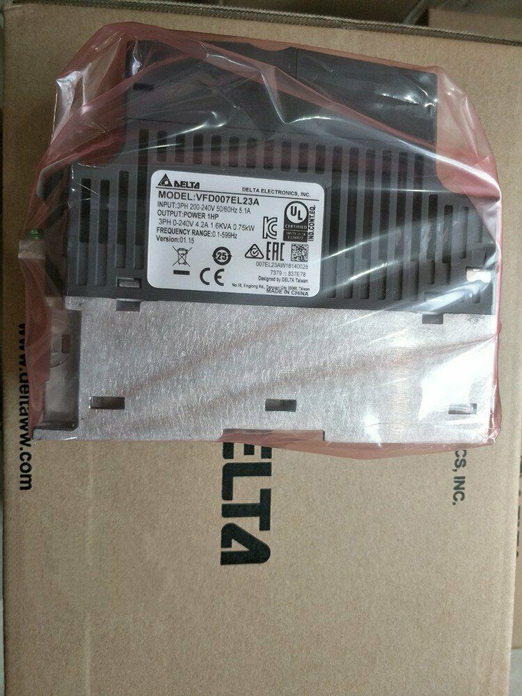 1PC Delta VFD007EL23A 0.75KW New Inverter 220V Expedited Shipping