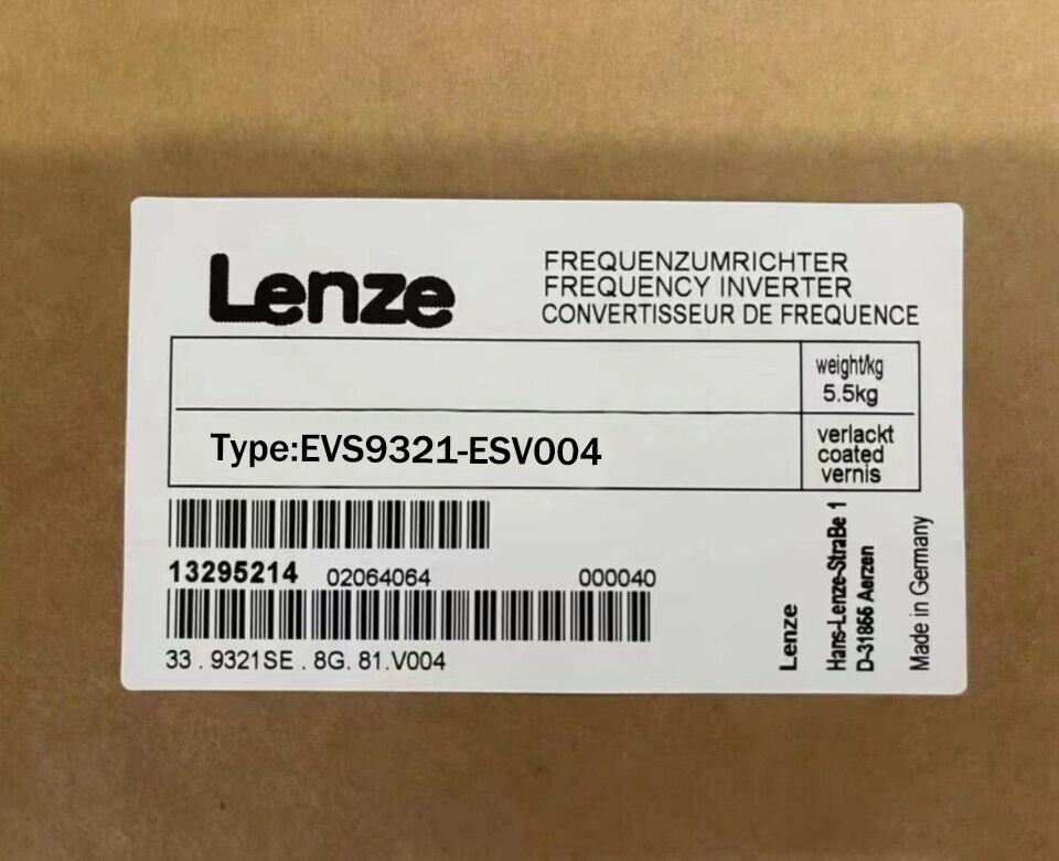EVS9321-ESV004 NEW LENZE Servo Drive EVS9321ESV004 With Safety Relay Terminals