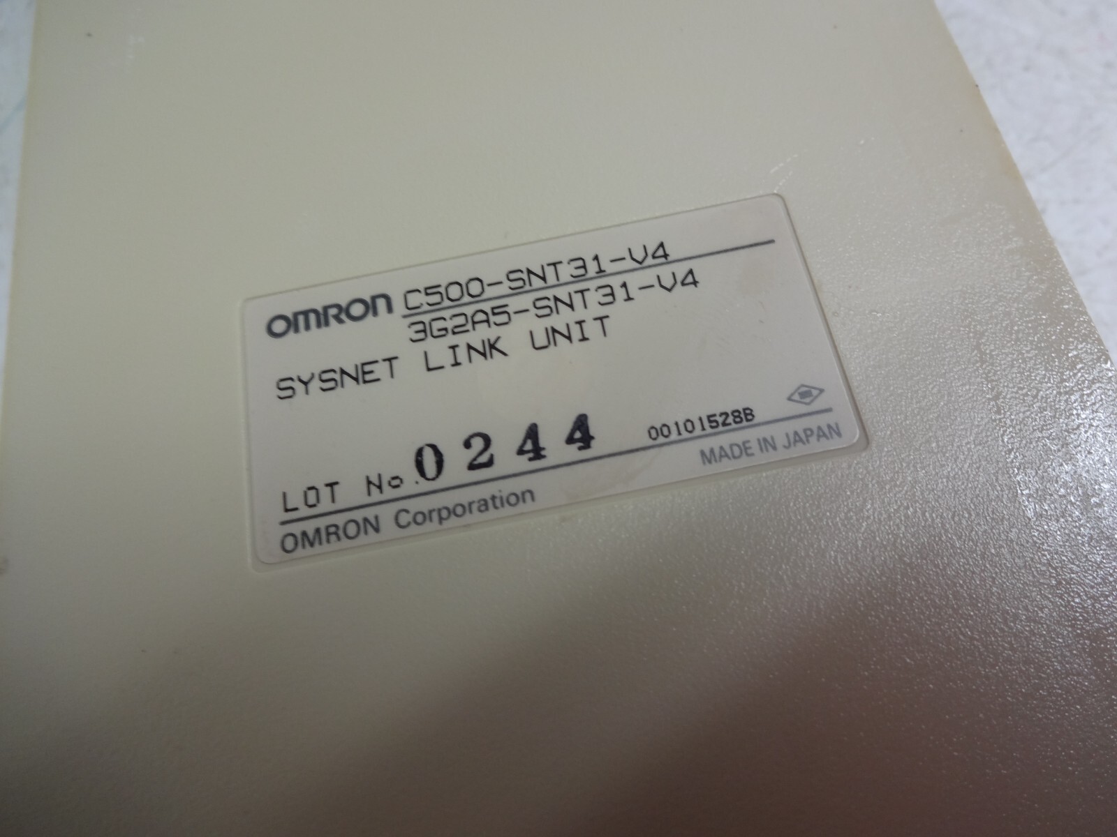 Omron C500-snt31-v4 Programmable Controller Sysnet Link Unit