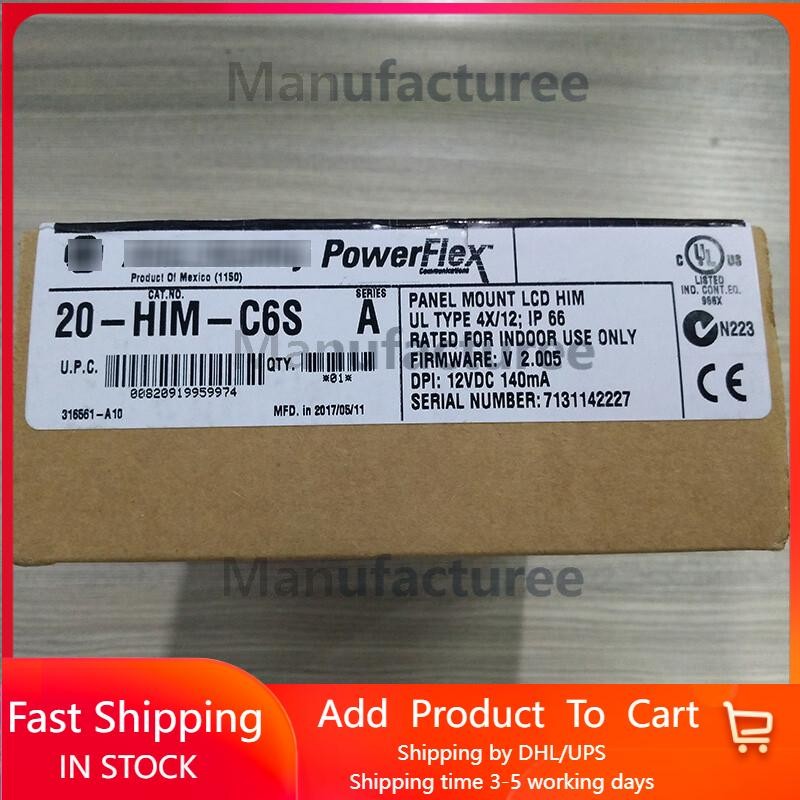 20-HIM-C6S Panel Mount LCD Motor Control 20HIMC6S New Allen-Bradley US Free Tax