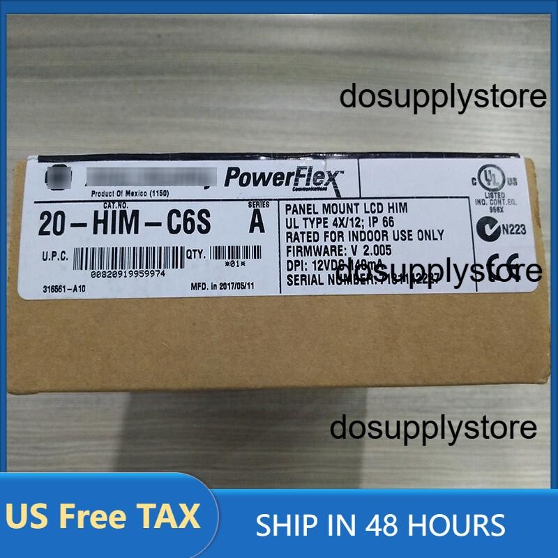 20-HIM-C6S Panel Mount LCD Motor Control 20HIMC6S New Allen-Bradley US Free Tax