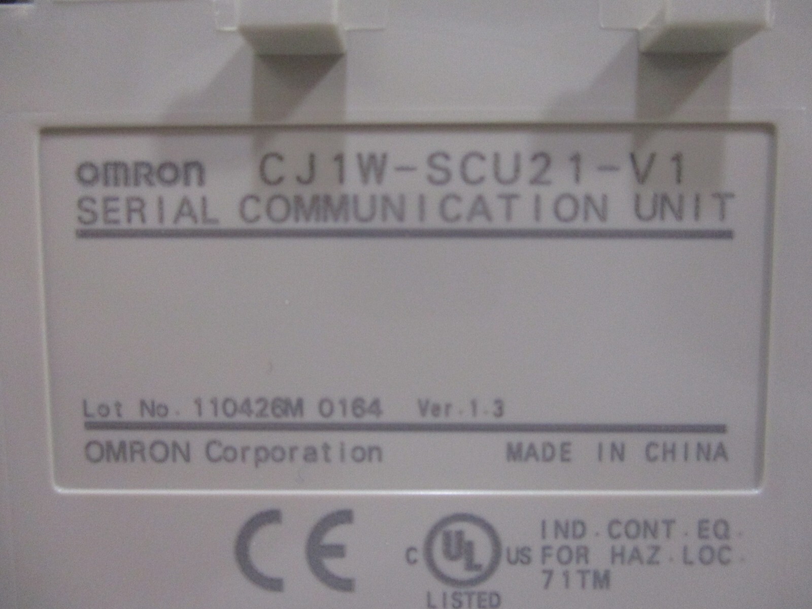 OMRON CJ1W-SCU21-V1 SYSMAC Serial Communication Unit Module PLC SCU21-V1
