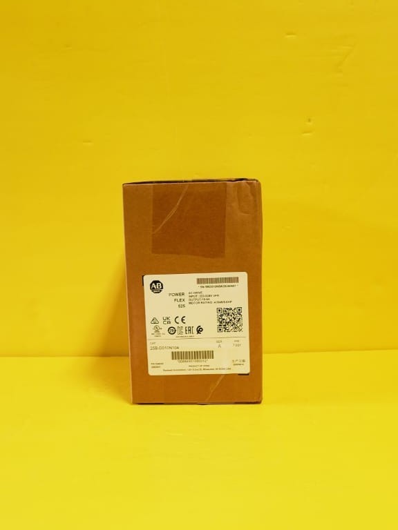 Allen Bradley 25B-D010N104 PowerFlex 525 AC Drive 3Ph 528V 5HP 10.5A 25BD010N104