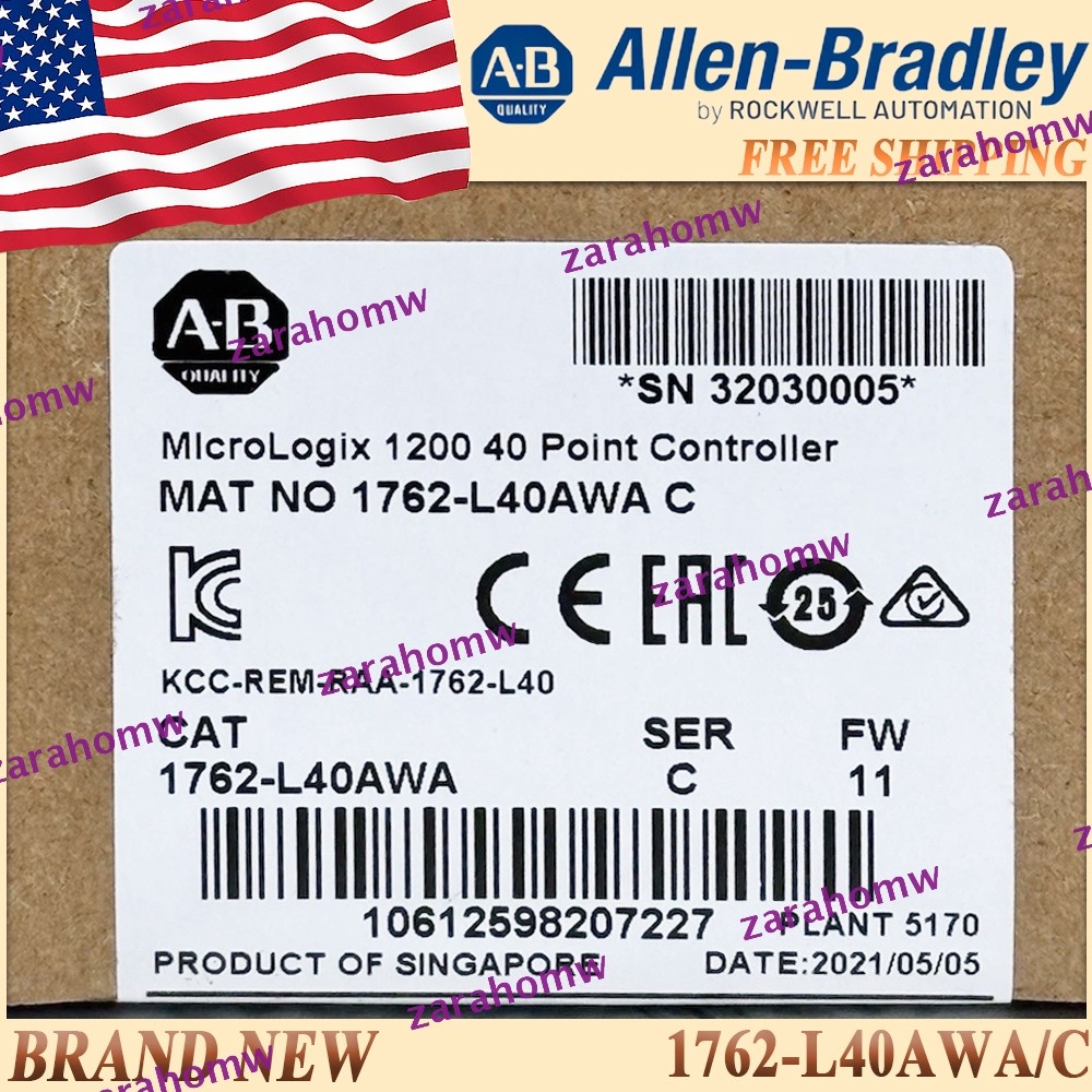 New AB 1762-L40AWA/C MicroLogix 1200 40 Point Controller 1762L40AWA serC US