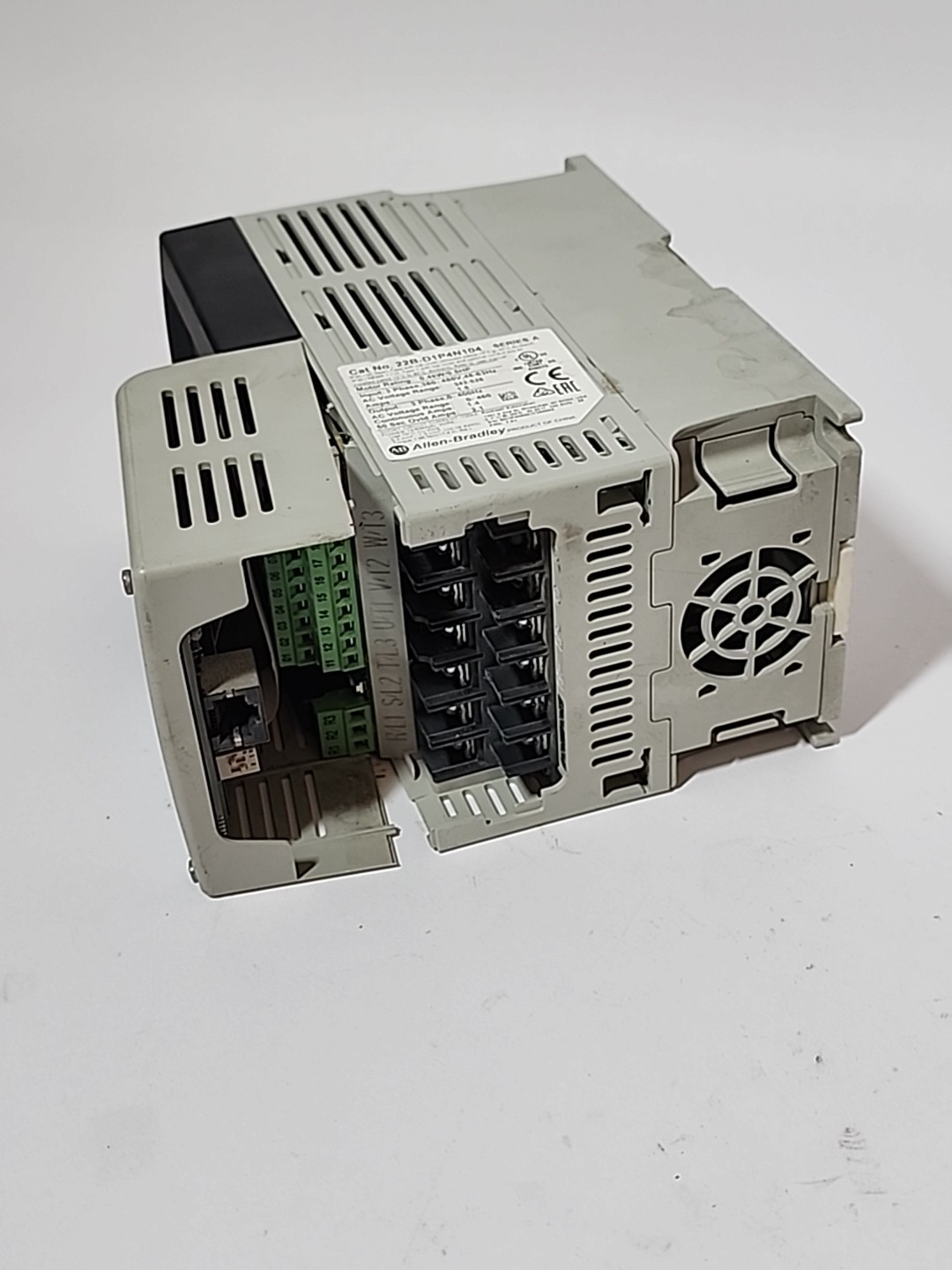 Allen-Bradley 22B-D1P4N104 PowerFlex 40 VFD with 22-COMM-E EtherNet IP Module