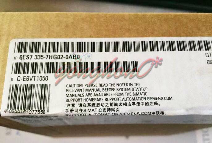 New One SIEMENS Analog I/O Module 6ES7 335-7HG02-0AB0 6ES7335-7HG02-0AB0