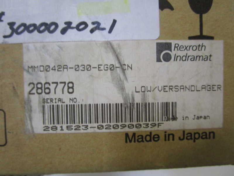 REXROTH INDRAMAT SERVO MOTOR MMD042A-030-EGO-CN NSMP