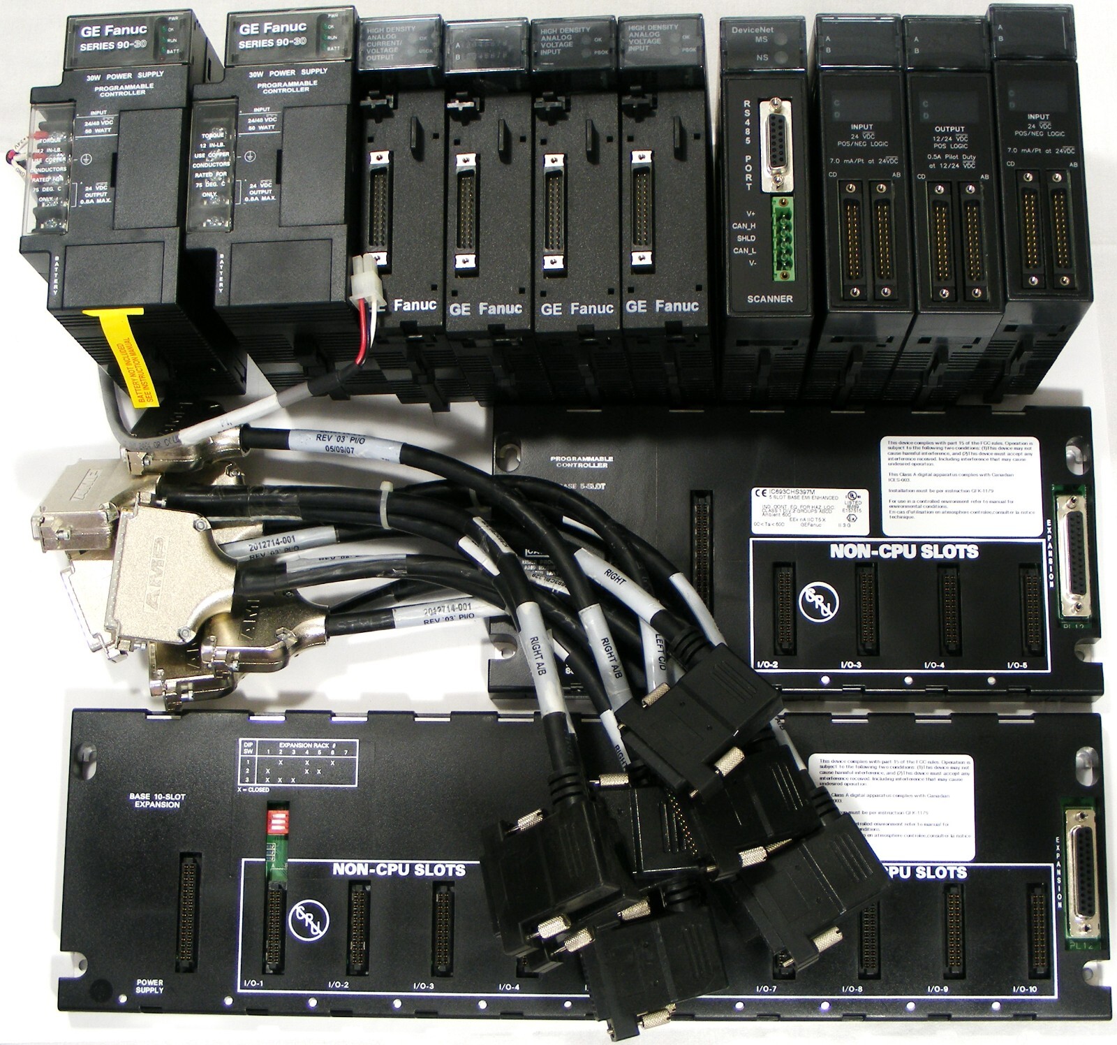 Lot of GE Fanuc IC693PWR322J, IC693ALG392C, IC693ALG222E, HE693DNT250M & other