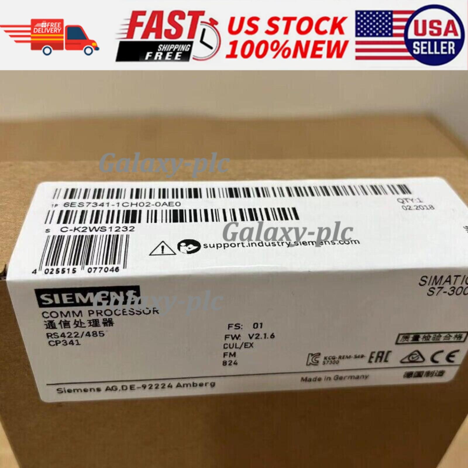 1PC New In Box Siemens 6ES7341-1CH02-0AE0 6ES7 341-1CH02-0AE0 input module