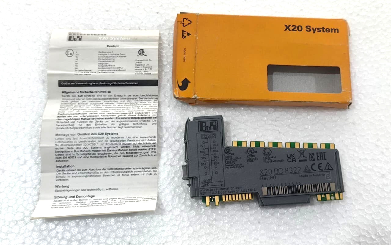 B&R | X20DO8322 | X20 DO8322 | Digital OUTPUT Module, NEW OPEN BOX, FAST SHIP
