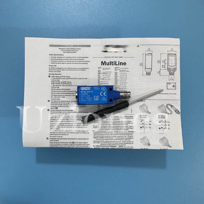 Miniature Photoelectric Sensor Switch For Sick WTB4-3P2161 10-30VDC 100mA PNP
