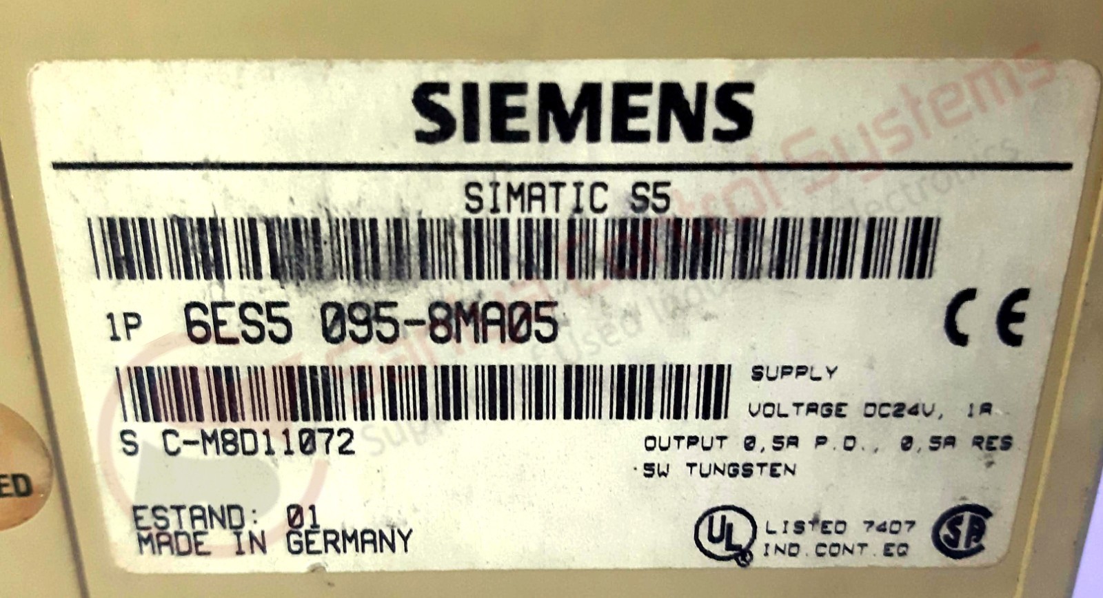Siemens Simatic S5 6ES5 095-8MA05 Cpu Module