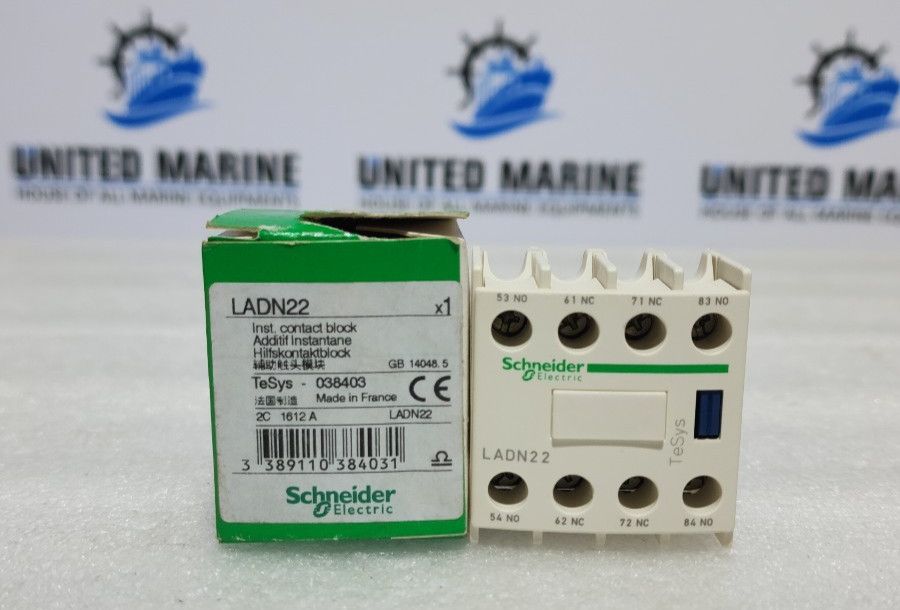 Schneider Electric LADN22 Auxiliary Contact Block 10A 690VAC 2NO+2NC