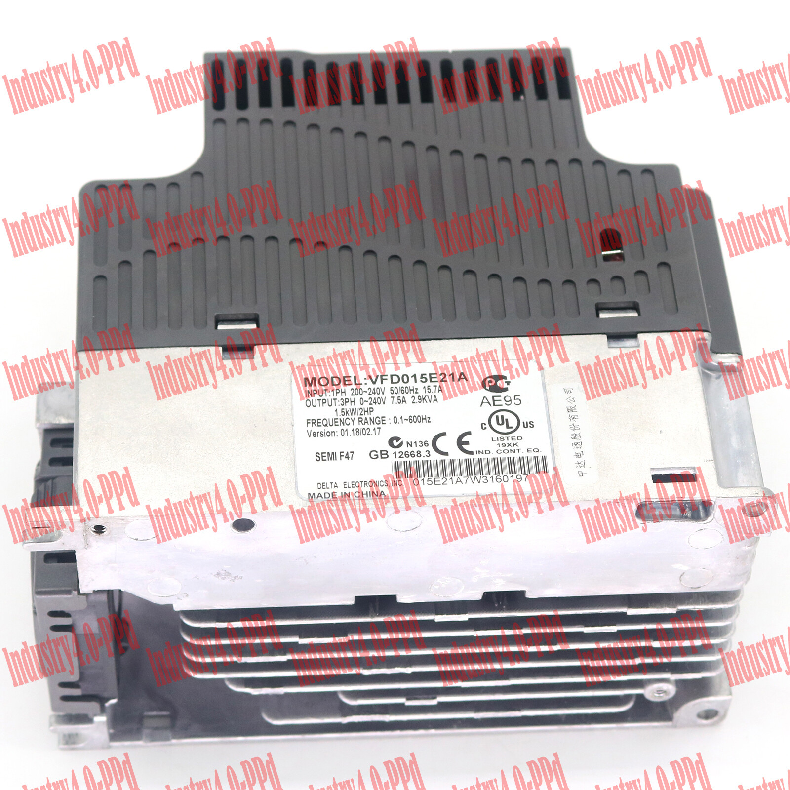 NEW Delta 1.5KW 2HP VFD Inverter 1ph 220V 3ph 0~240V 7.5A AC Driver VFD015E21A