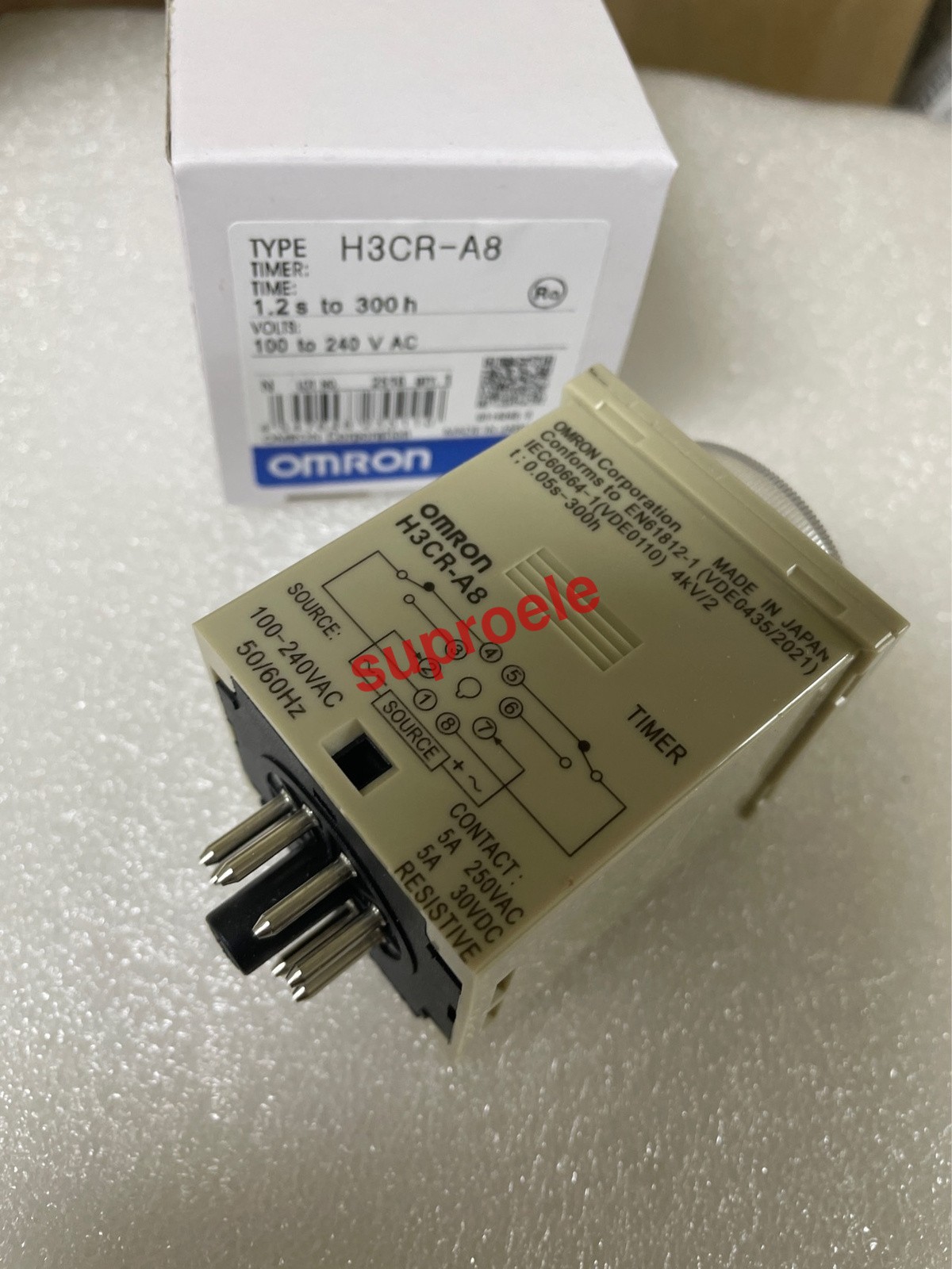 Omron H3CR-A8 100-240VAC Timer New One Free Shipping H3CRA8