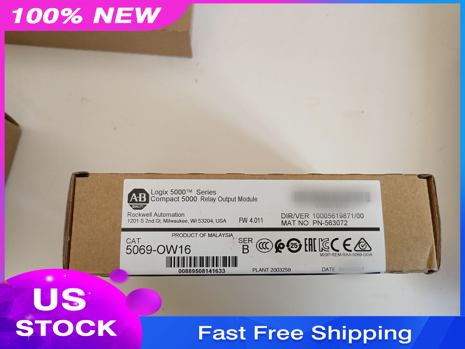 5069-OW16 New Compact 5000 Relay Output Module AB 5069OW16 Sealed US Free Tax