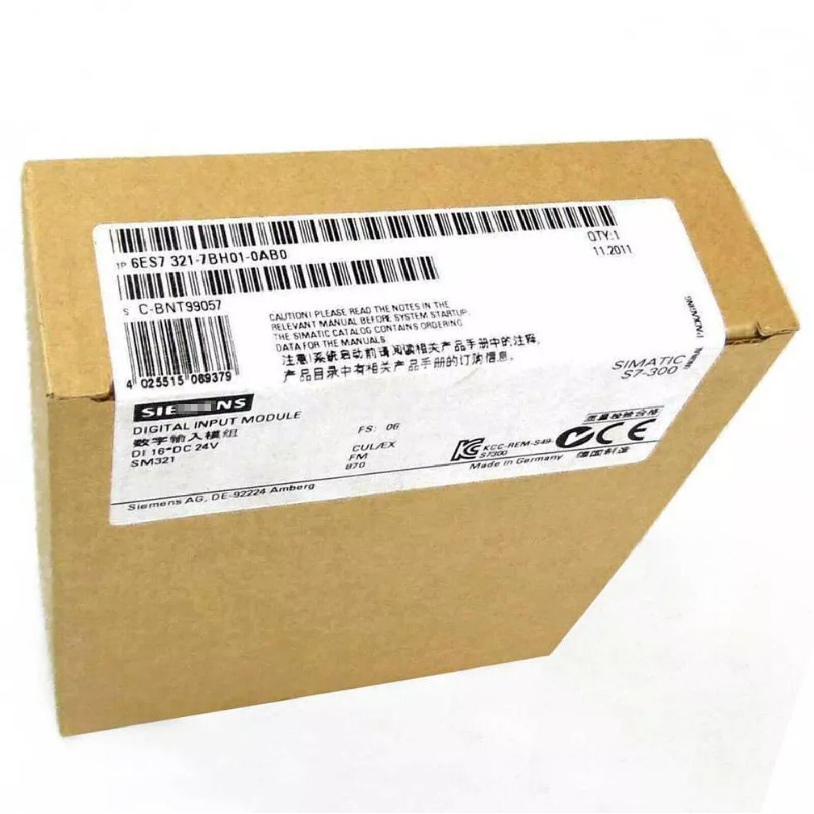 New Siemens 6ES7 321-7BH01-0AB0 6ES7321-7BH01-0AB0 S7-300 Digital input SM 321