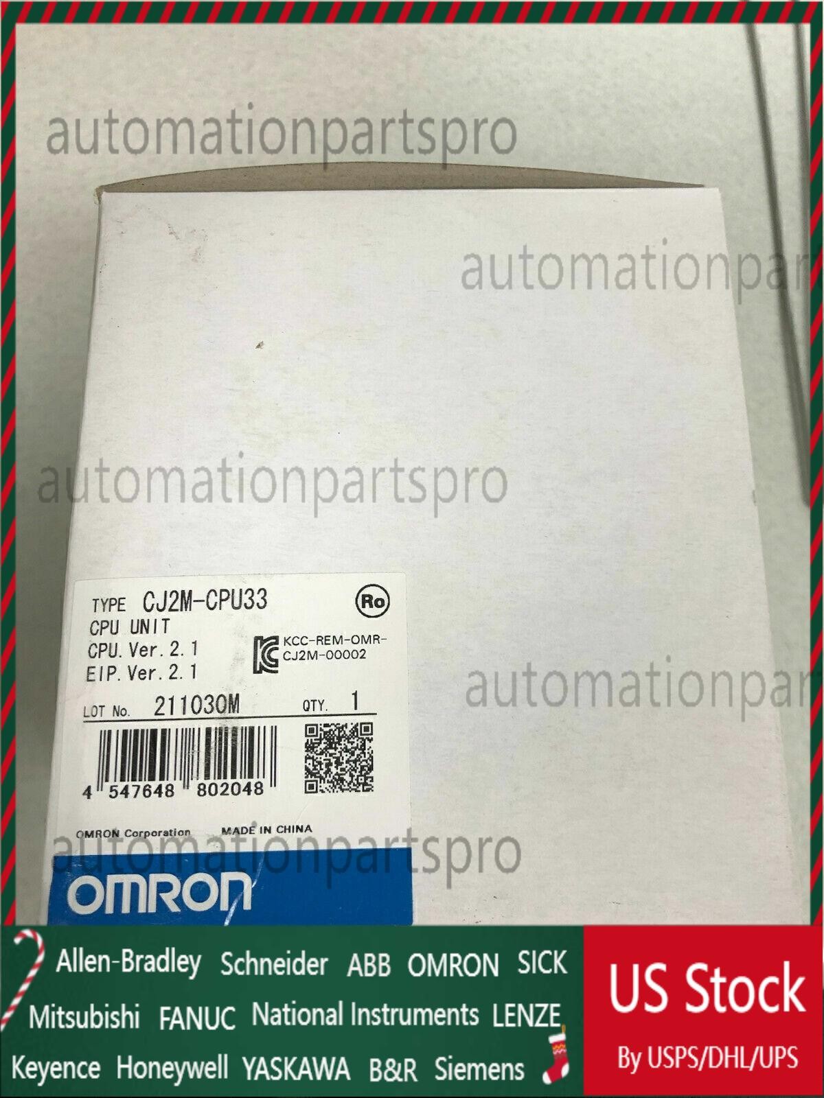 Omron CJ2M-CPU33 CPU Unit PLC MODULE New In Box Fast Shipping